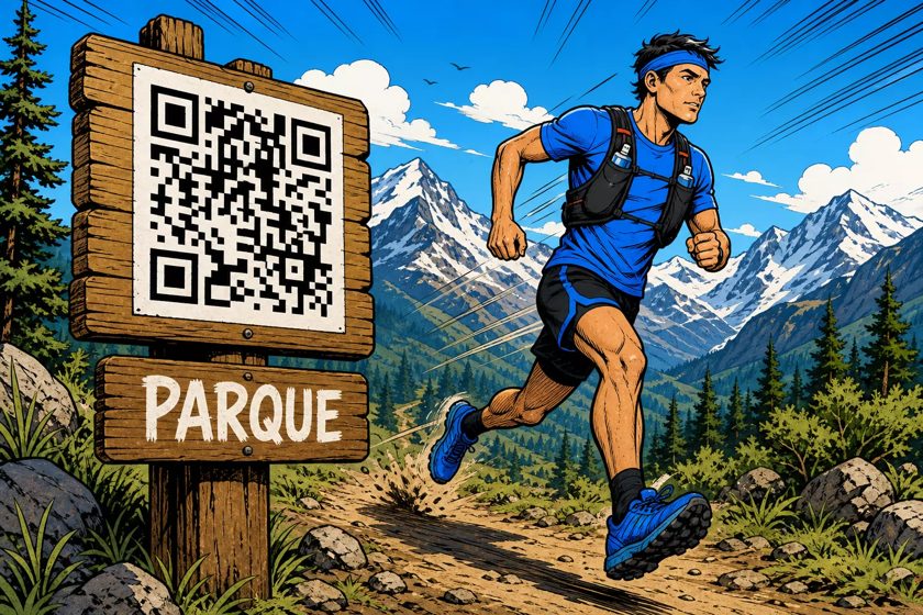 Vestigio: desafíos outdoor sin app